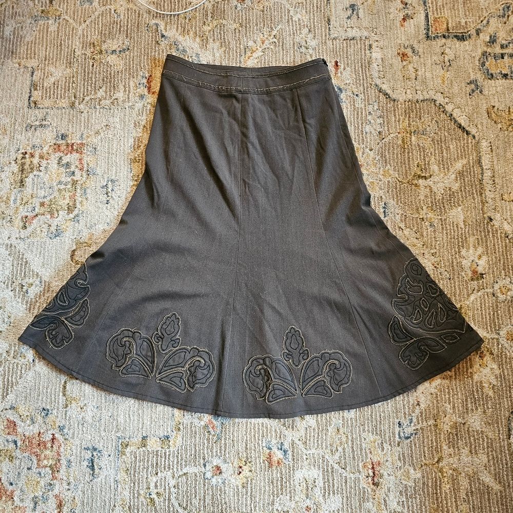 Cabi Vintage Inspired A Line Skirt. Sz 4 With 29" Total Length, Excellent Condit
